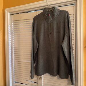 Chaps Gray Knit Cotton Sweater